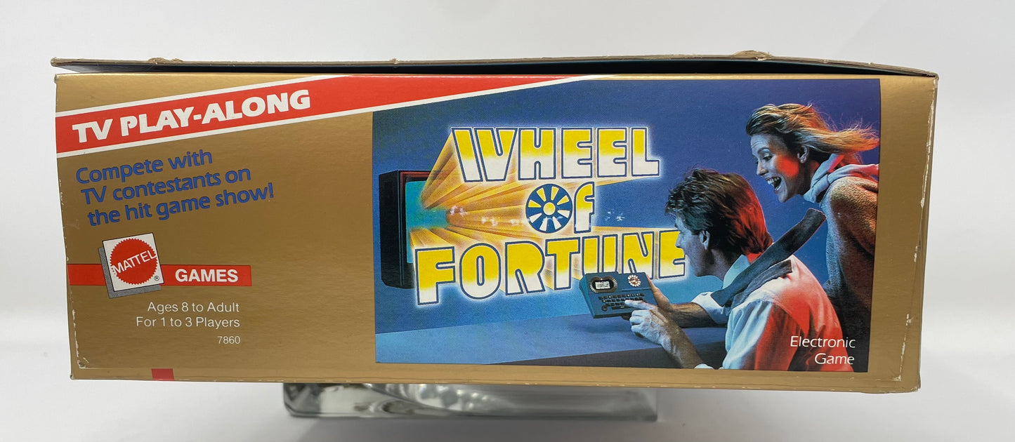 TV PLAY-ALONG WHEEL OF FORTUNE - ELECTRONIC GAME - #7860 - MATTEL GAMES 1988