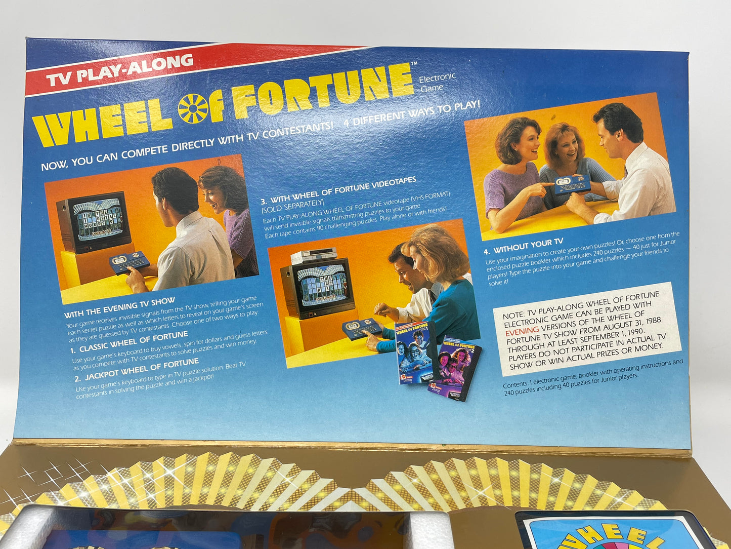 TV PLAY-ALONG WHEEL OF FORTUNE - ELECTRONIC GAME - #7860 - MATTEL GAMES 1988