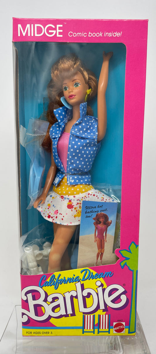 CALIFORNIA DREAM BARBIE - MIDGE DOLL - #4442 - MATTEL 1987