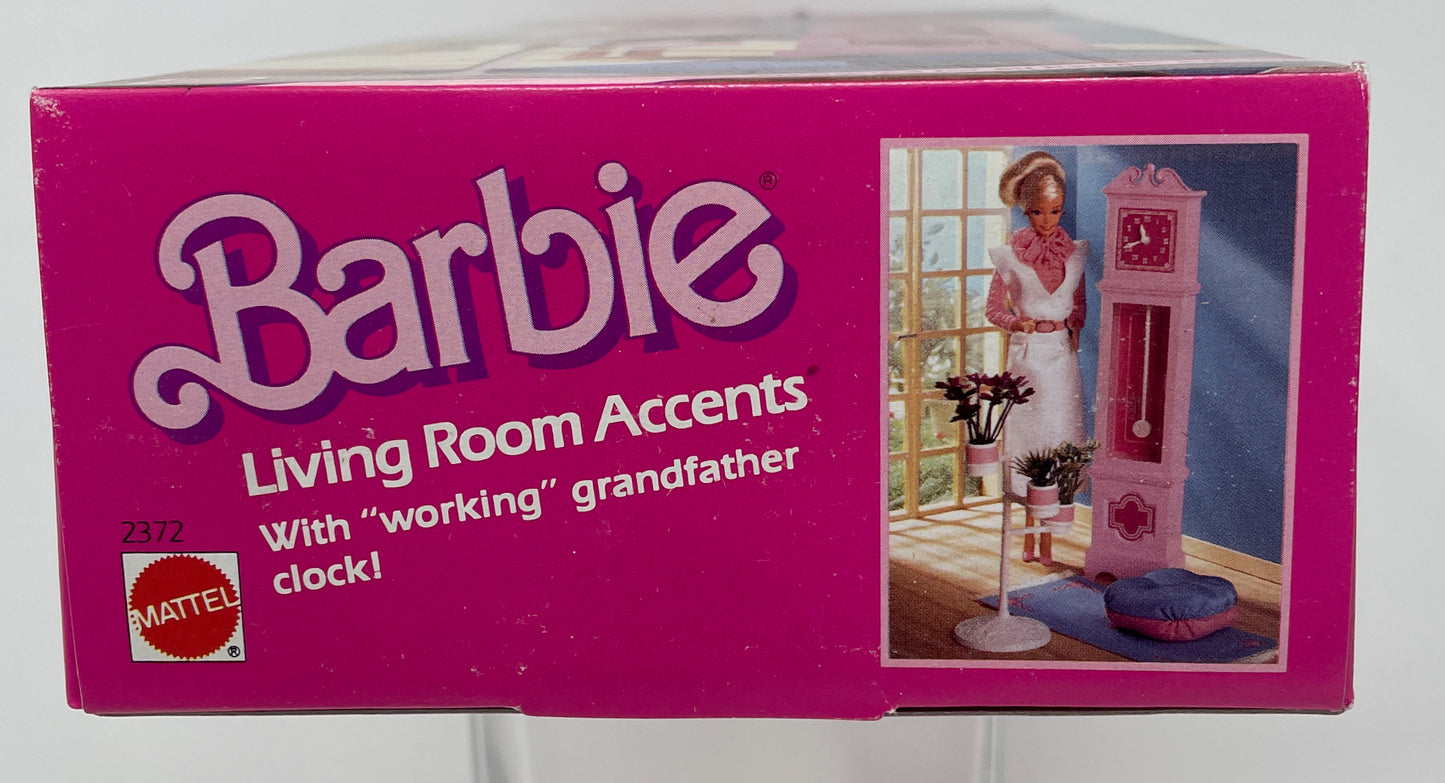 BARBIE LIVING ROOM ACCENTS  - FOR BARBIE HOUSES - #2372 - MATTEL 1985