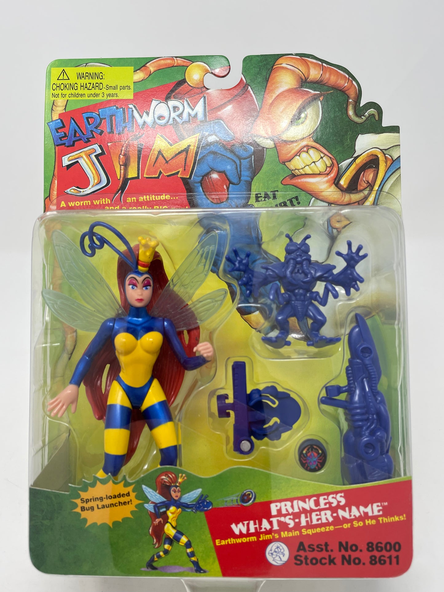 EARTHWORM JIM - PRINCESS WHAT'S HER NAME - 1994 PLAYMATES TOYS