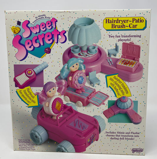 SWEET SECRETS - HAIR DRYER/PATIO/BRUSH/CAR - GALOOB 1993