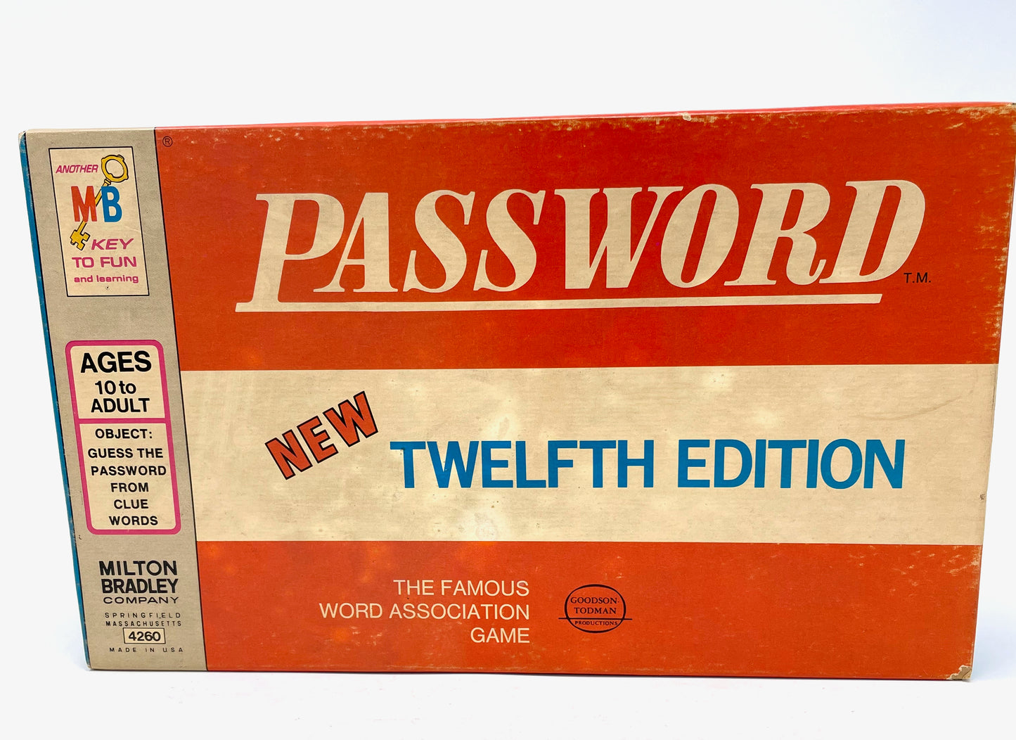 PASSWORD GAME - TWELFTH EDITION - 1970 MILTON BRADLEY