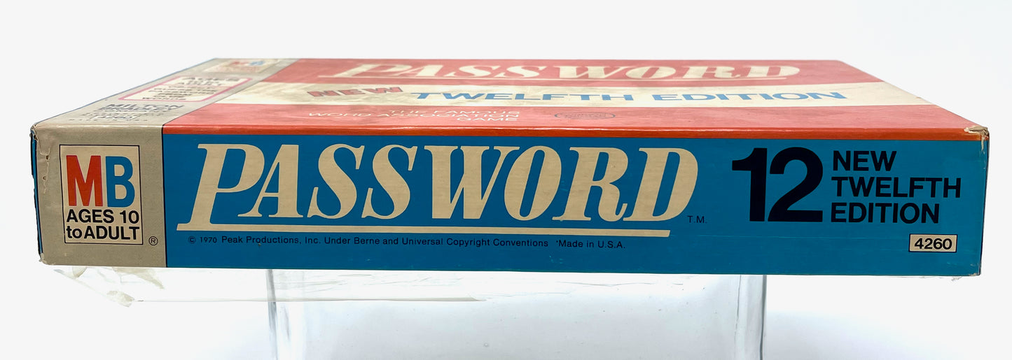 PASSWORD GAME - TWELFTH EDITION - 1970 MILTON BRADLEY