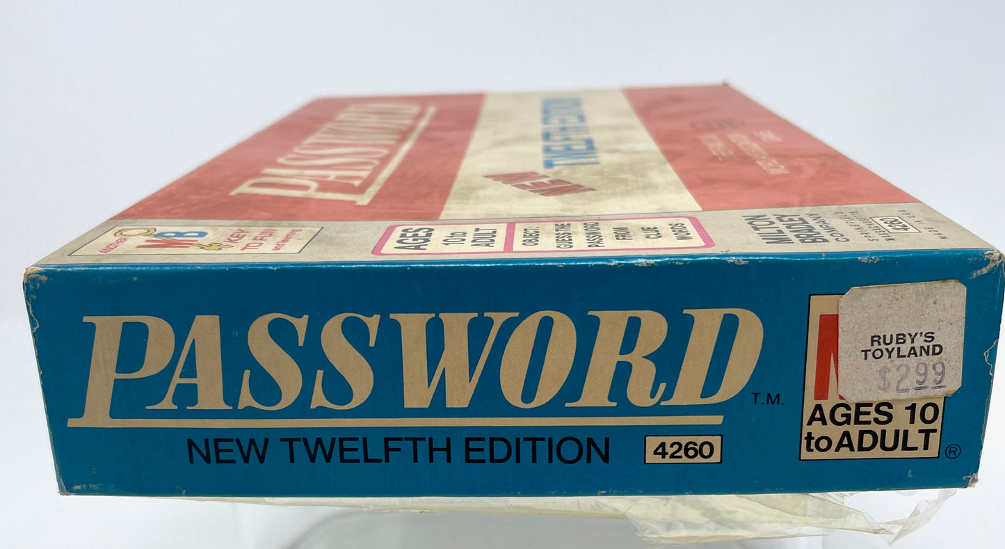 PASSWORD GAME - TWELFTH EDITION - 1970 MILTON BRADLEY