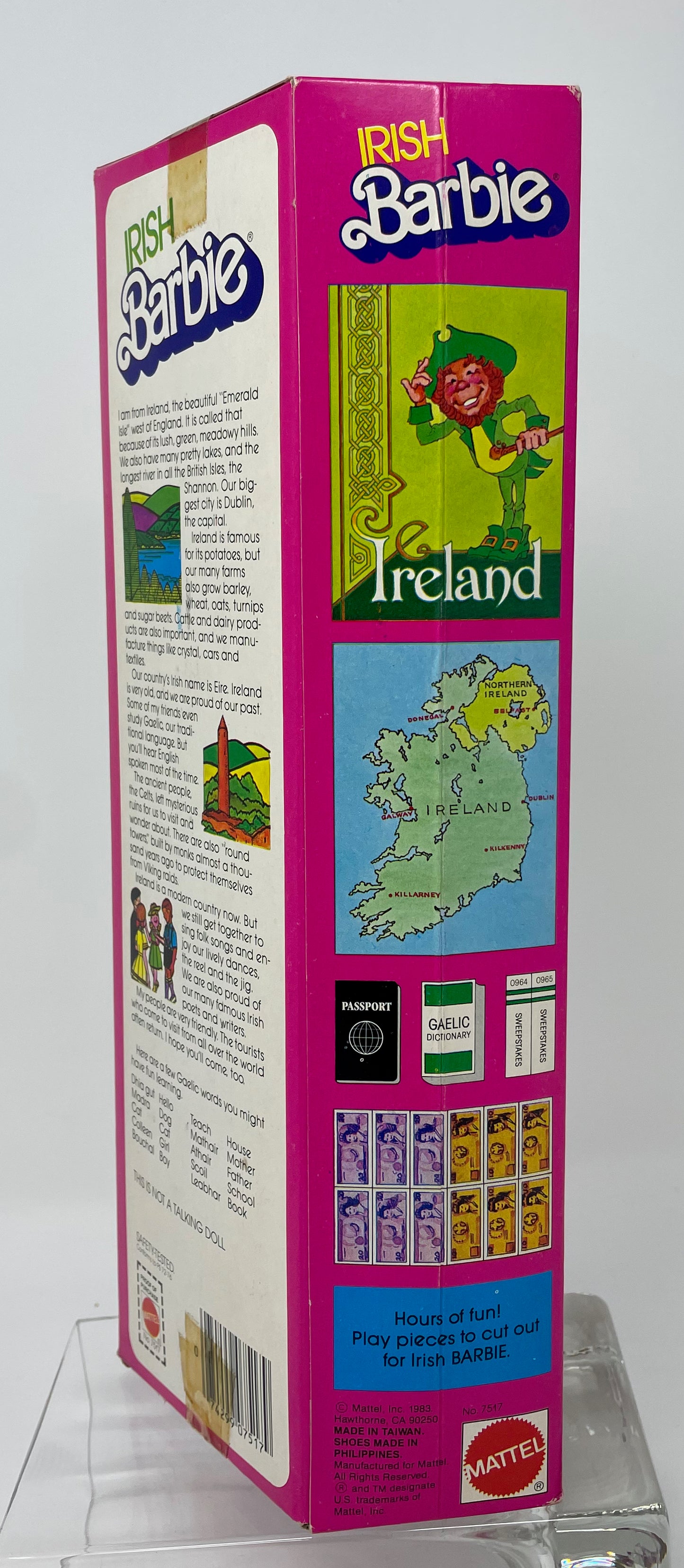 IRISH BARBIE - DOLLS OF THE WORLD COLLECTION - MATTEL 1985