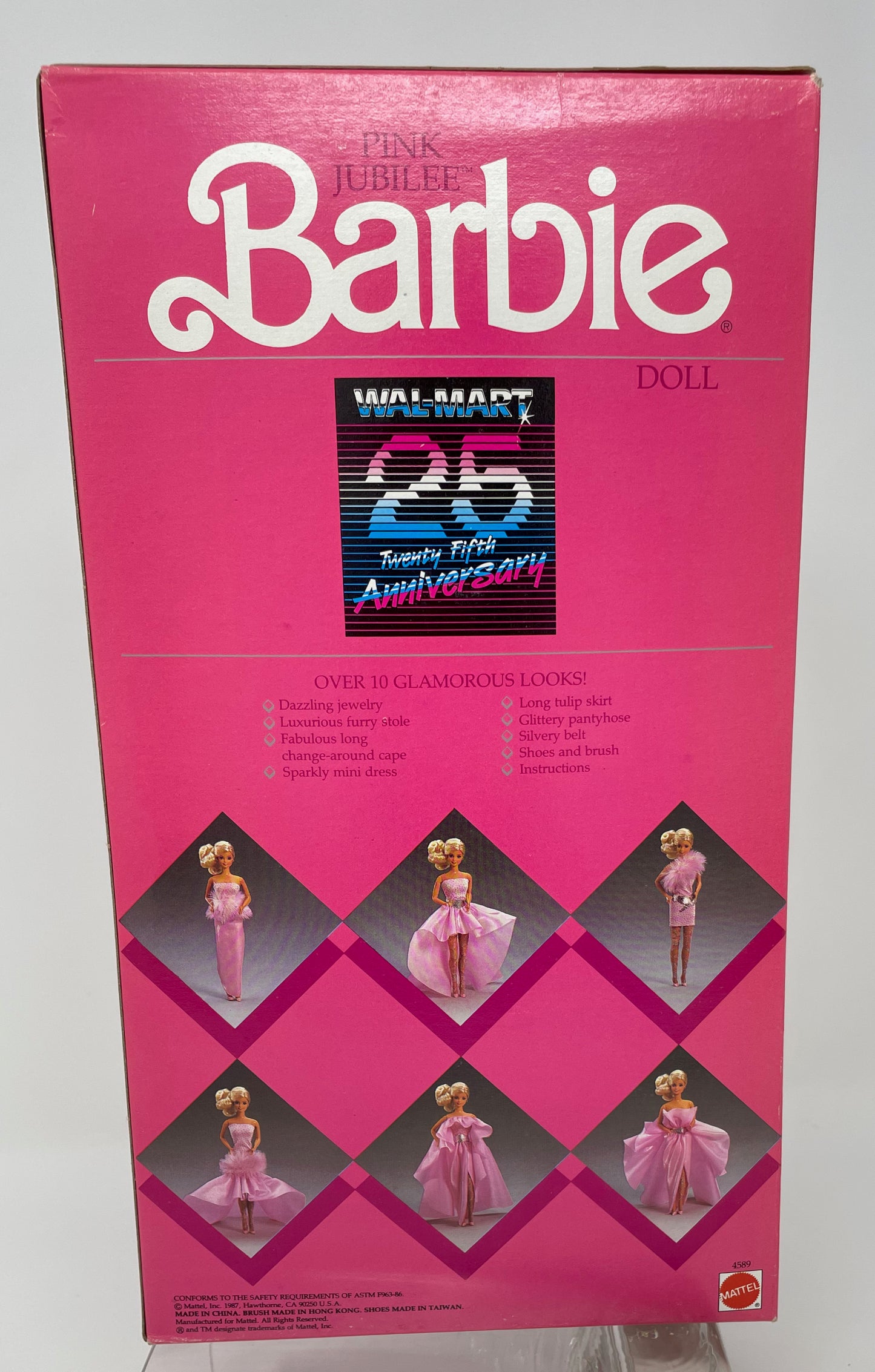 PINK JUBILEE BARBIE - WALMART 25TH ANNIVERSARY SPECIAL LIMITED EDITION #4589 - MATTEL 1987