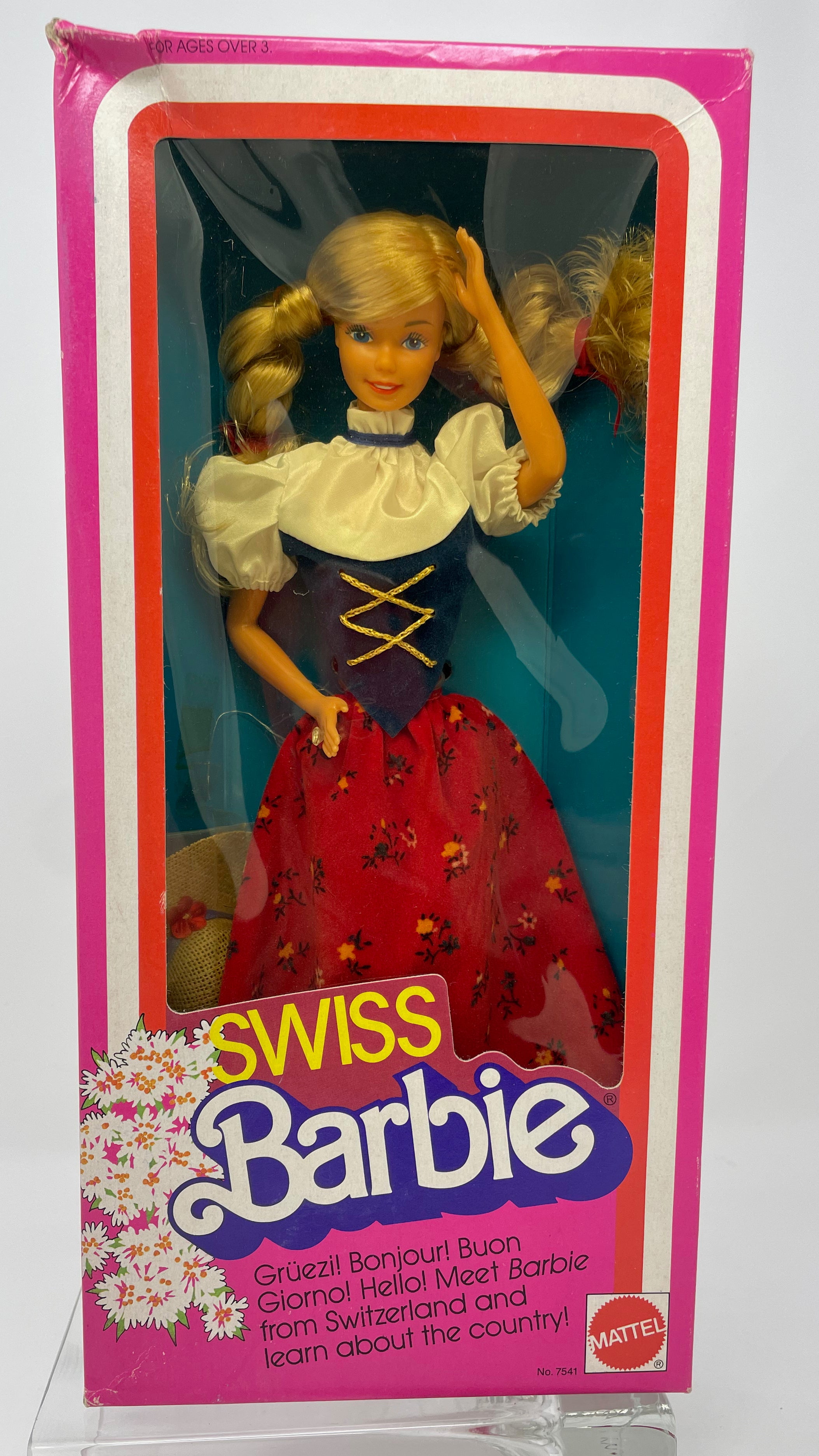 SWISS BARBIE - BARBIE DOLLS OF THE WORLD COLLECTION #7541 - MATTEL