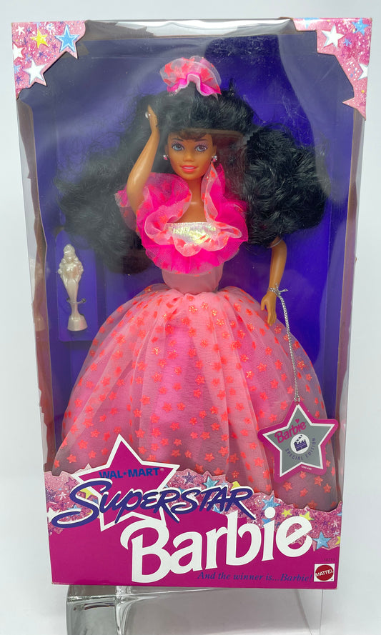 SUPERSTAR BARBIE - AFRICAN AMERICAN - WALMART SPECIAL EDITION - #10711 - MATTEL 1993