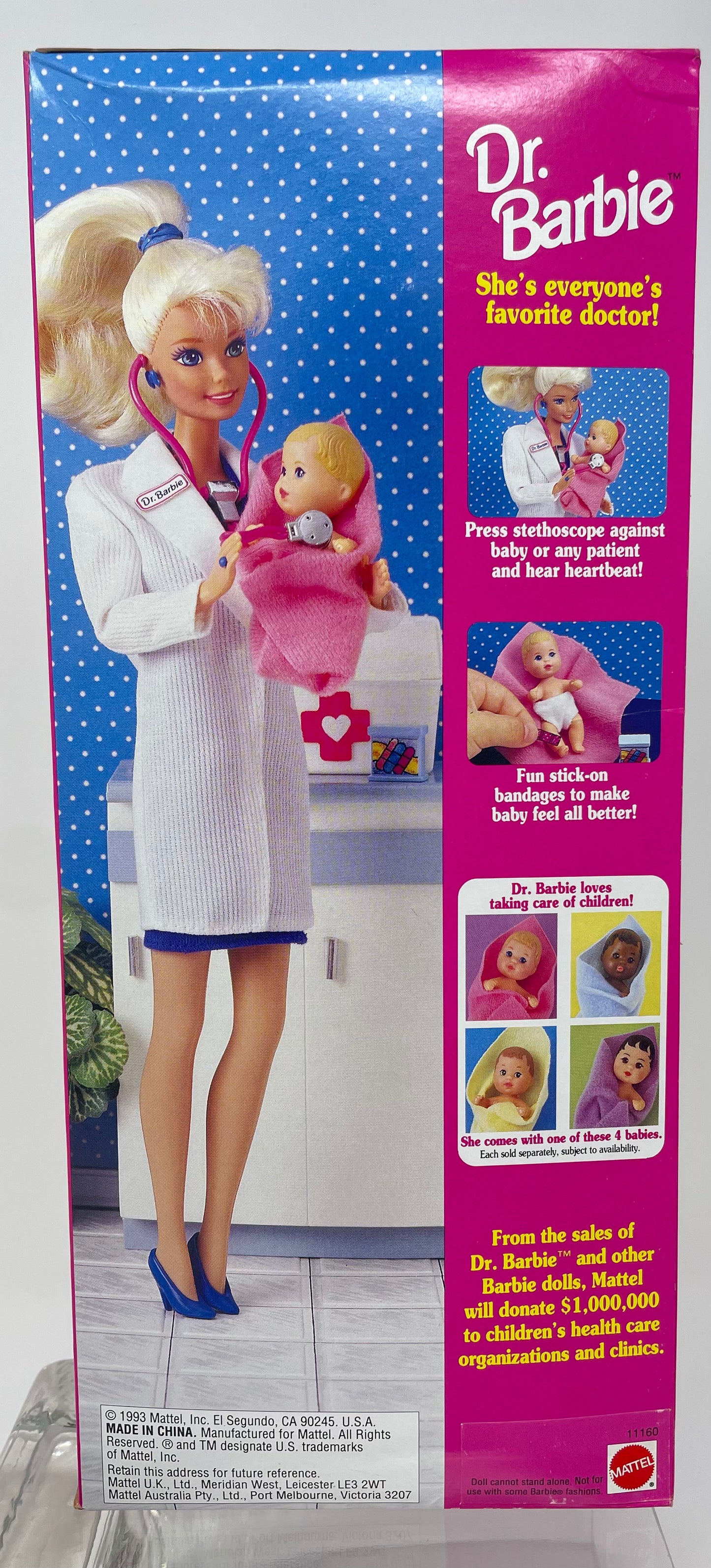 DR. BARBIE - BRUNETTE - #11160 - MATTEL 1992