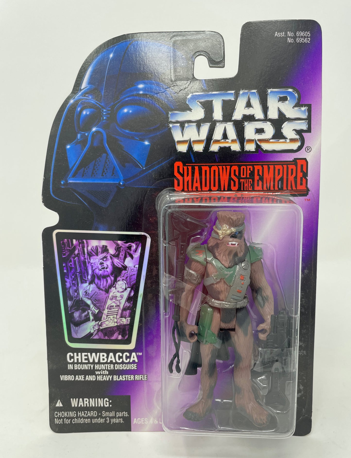 CHEWBACCA IN BOUNTY HUNTER DISGUISE - STAR WARS SHADOWS OF THE EMPIRE - 1996 KENNER/HASBRO