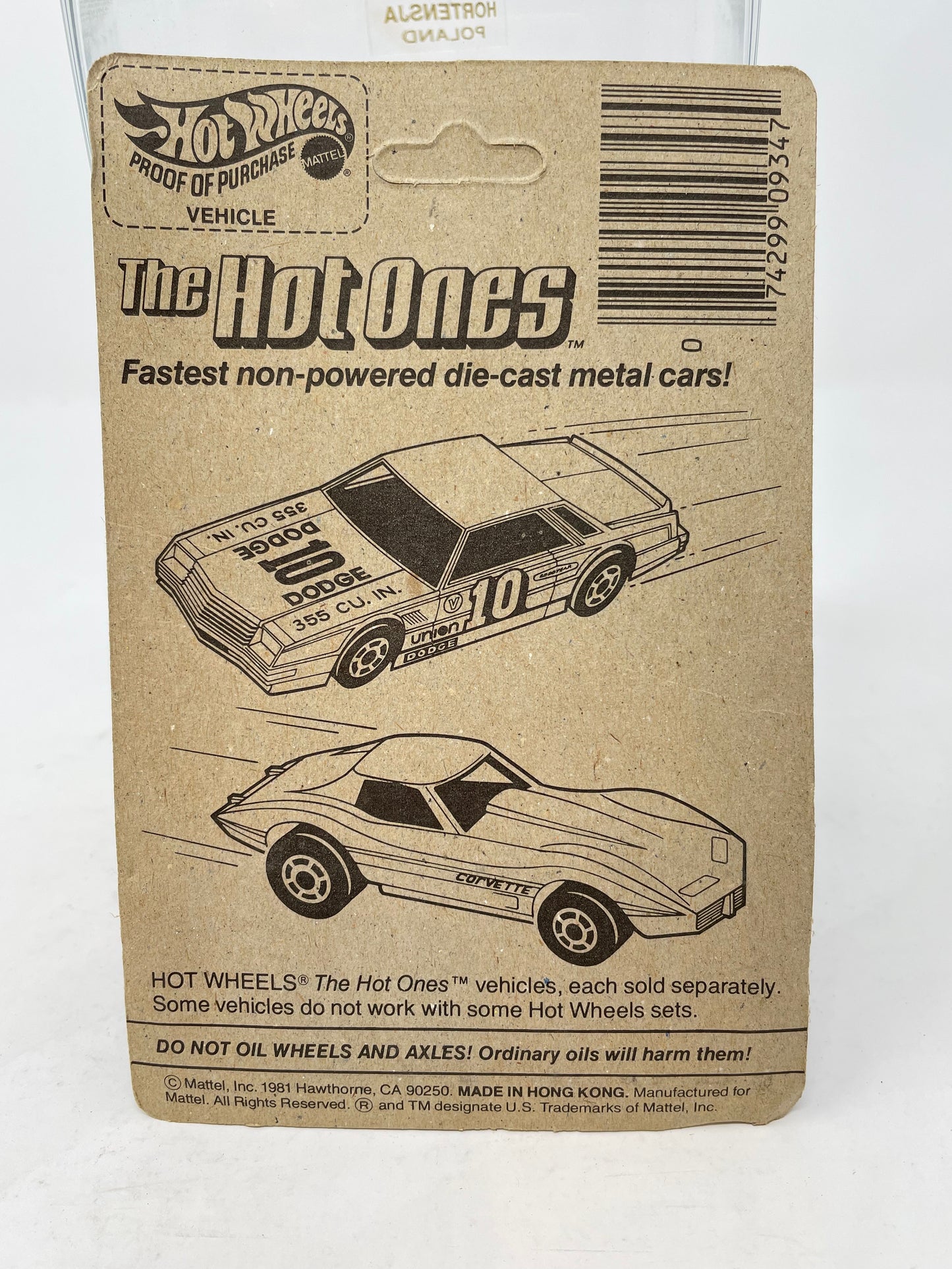 HOT WHEELS - THE HOT ONES - TURBO MUSTANG - UNPUNCHED- 1981 MATTEL