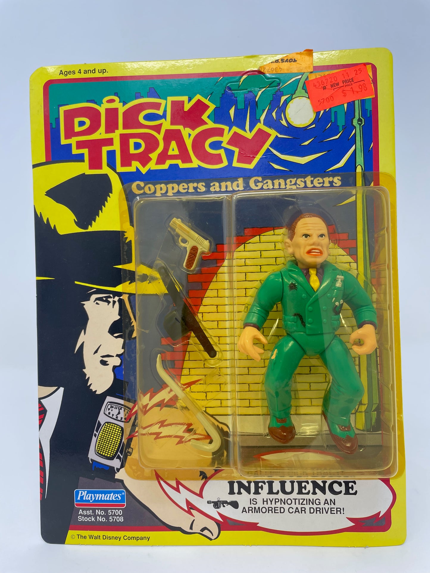INFLUENCE FIGURE - DICK TRACY - UNPUNCHED - 1990 PLAYMATES