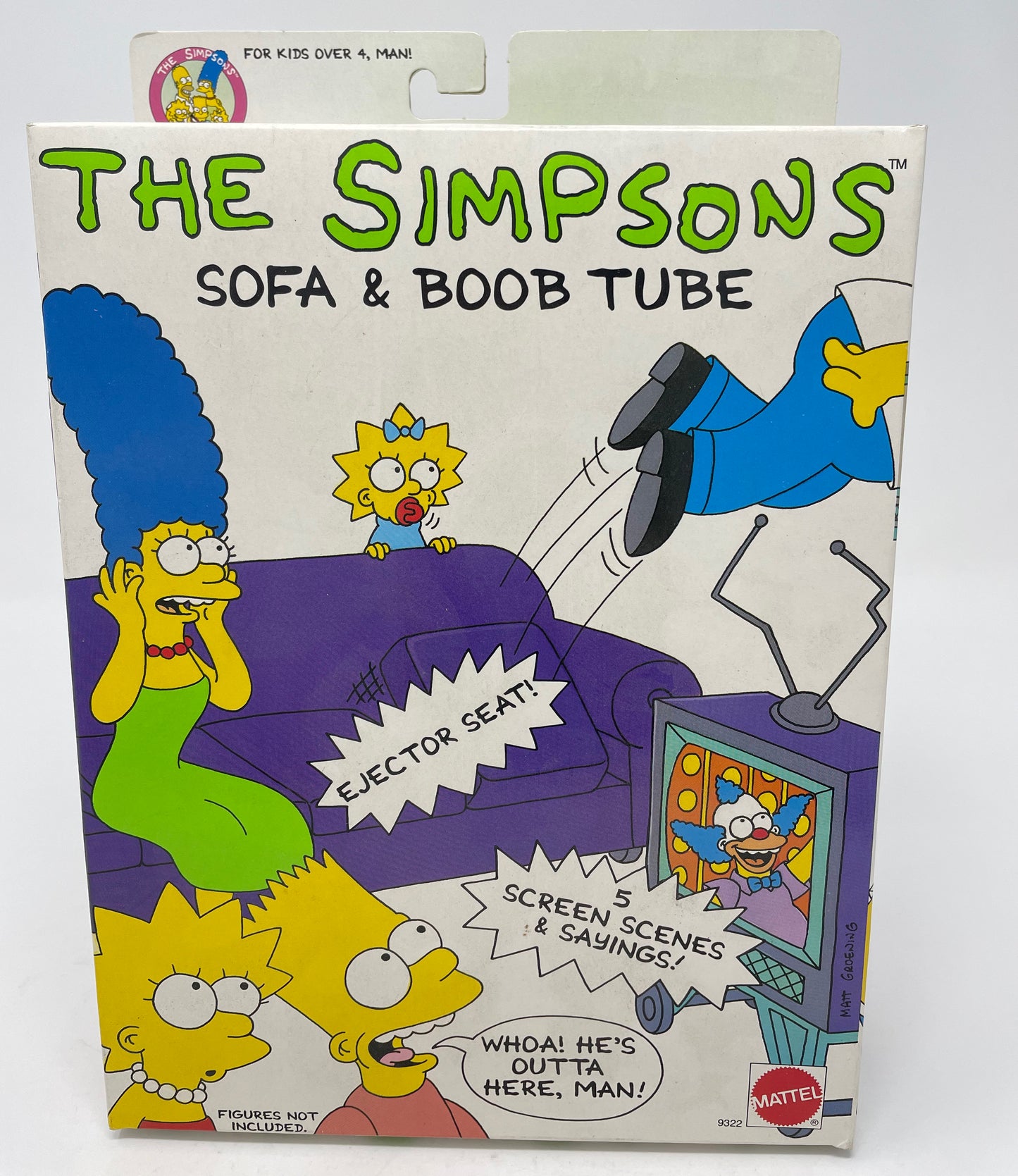 Sofa And Boob Tube The Simpsons 1990 Mattel Mr Joes Really Big Toys And Collectibles 