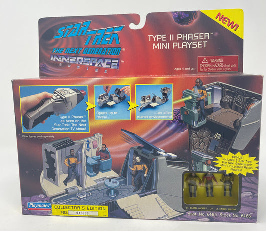 TYPE II PHASER MINI PLAYSET - STAR TREK THE NEXT GENERATION INNERSPACE SERIES - 1995 - PLAYMATES