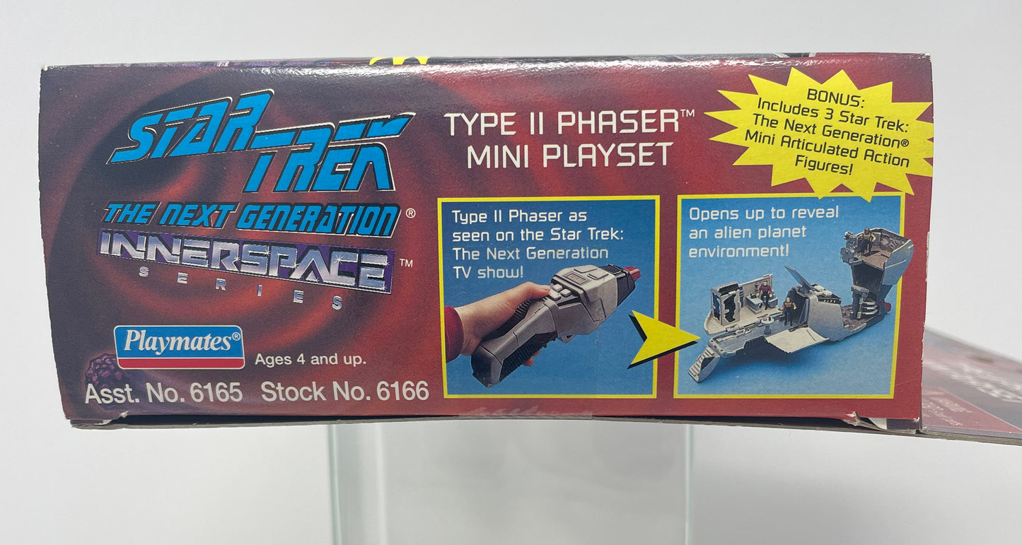 TYPE II PHASER MINI PLAYSET - STAR TREK THE NEXT GENERATION INNERSPACE SERIES - 1995 - PLAYMATES