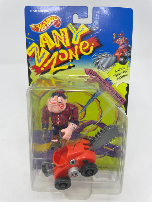 WOODY HACKET & HIS CHAINSAW COUPE  ZANY ZONE HOT WHEELS